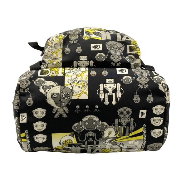 Prada Backpack Black Yellow Multi